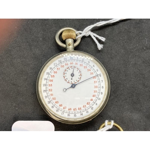 437 - 20th cent. Military issue stopwatch marked on reverse TP 1/10 with Crows foot ordnance mark. 19th ce... 