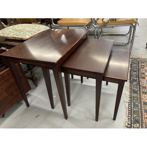 57 - Danish Furniture: Kvalitet/Form/Funktion Design No 42 (original label) nest of three rosewood tables... 