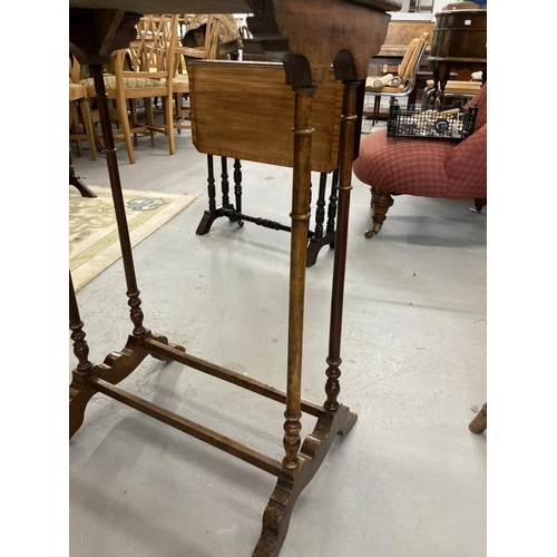 79 - Small side table converted from a nest of tables. 28½ins. x 19ins.