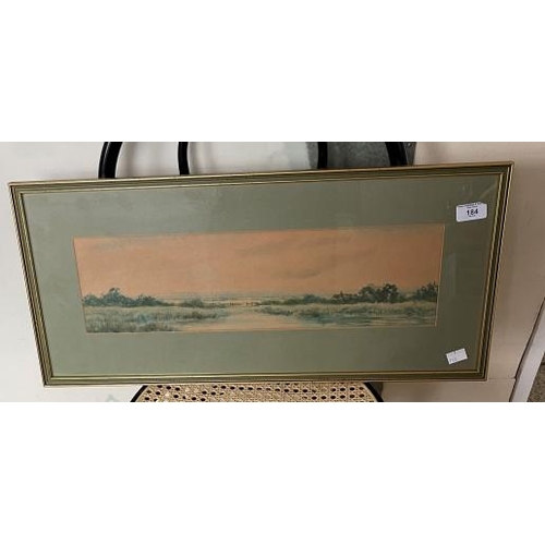 184 - J. Russell 1903: Watercolours, a landscape and sailing boats, signed J.Russell, framed and glazed, a... 