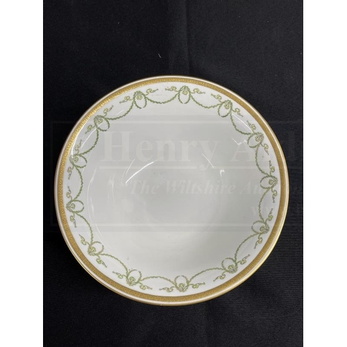 129 - WHITE STAR LINE: One of the rarest pieces of china we have handled, a Royal Crown Derby a la carte c... 