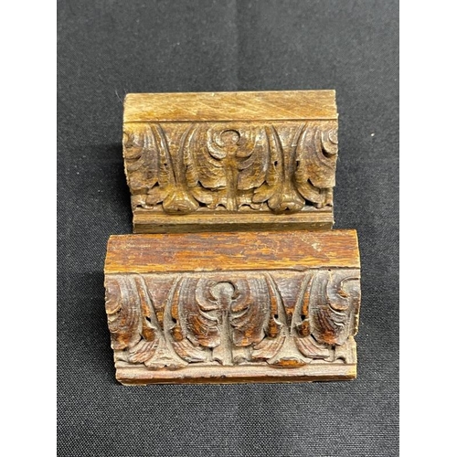 198 - R.M.S. OLYMPIC: Oak architrave section from Stateroom C-62, ex-Marquis of Granby, with carved acanth... 