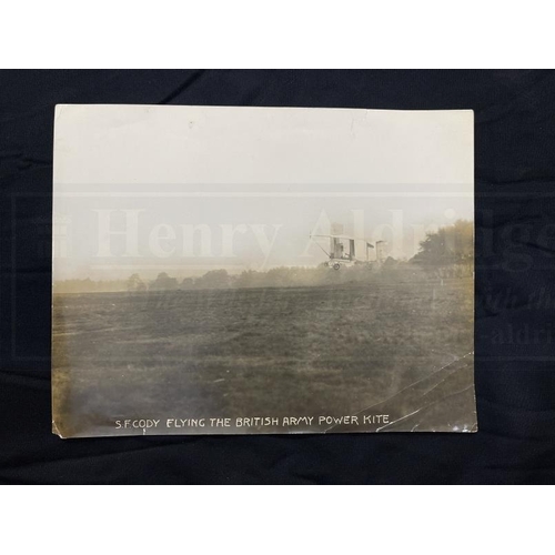 3 - EARLY AVIATION PIONEERS/THE SAMUEL CODY ARCHIVE: Period photographs of Samuel Cody flying and in his... 