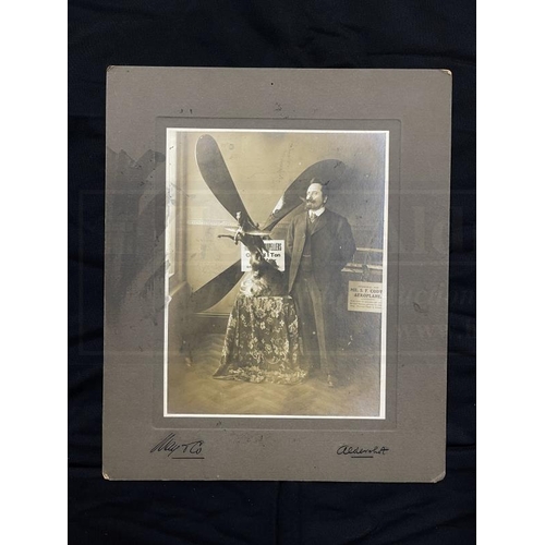 6 - EARLY AVIATION PIONEERS/THE SAMUEL CODY ARCHIVE: A fine May & Co. Studio portrait of Cody alongside ... 