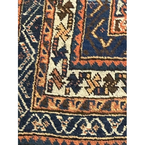 138 - Carpets & Rugs: Late 19th cent. Caucasian Kazak carpet, red ground with central medallion decorated ... 