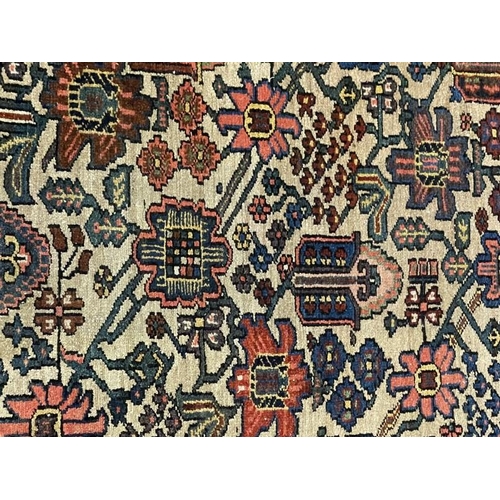 139 - Carpets & Rugs: 19th cent. Caucasian ivory ground with stylised floral decoration, four borders in i... 