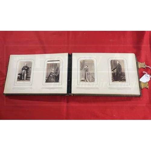 215 - Photography Carte de Visite: 19th cent. Album by Parkins & Cotto of Oxford containing fifteen pages ... 