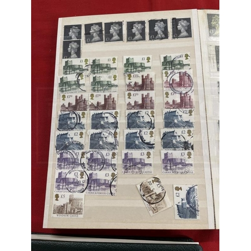 219 - Stamps: Stockbook and album containing many unused George VI and Elizabeth II including unusual exam... 