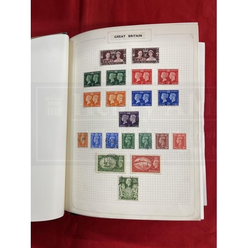 219 - Stamps: Stockbook and album containing many unused George VI and Elizabeth II including unusual exam... 