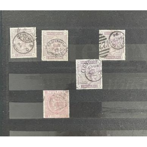 232 - Stamps: Stockbook containing hundreds of GB Victorian and Edwardian stamps including SG51 x 5, SG168... 