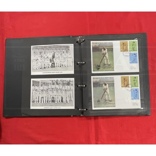 233 - Stamps: Cricket commemorative first day covers. Eighteen covers depicting W.G. Grace Commemorating 1... 