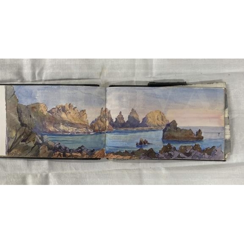 239 - 19th cent. Sketchbook by Reeves & Sons London containing thirteen watercolour views of Guernsey date... 