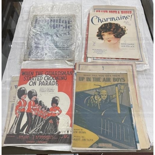 241 - Ephemera: Collection of WWI and later sheet music plus promotional poster for The Army Show Canada's... 