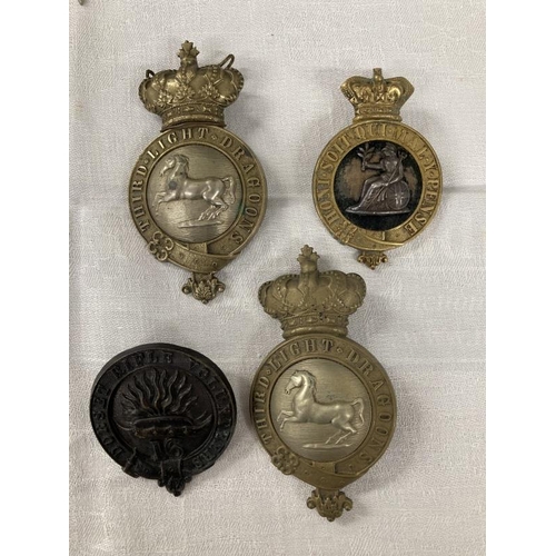 268 - Militaria: 19th cent. and later badges and buckles including Third Light Dragoons, Royal Norfolk Reg... 