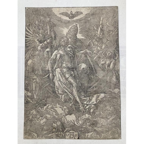 290 - Antique Engravings: After Albert Durer (1471-1528). Melencolin a gloomy winged female figure holding... 