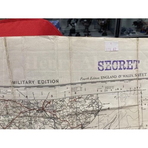 292 - Maps: Military edition England, South East and London fourth edition sheet 12. 30ins. x 39½ins. Plus... 