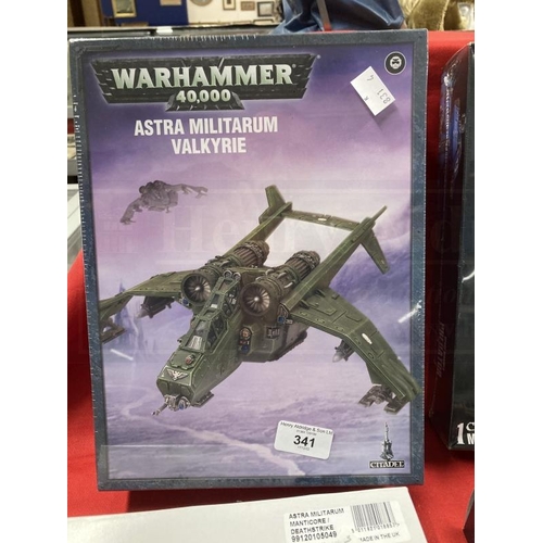 341 - Toys & Games: Warhammer construction kits. Astra Militarum Manticore Deathstrike, Valkyrie, Leman Ru... 