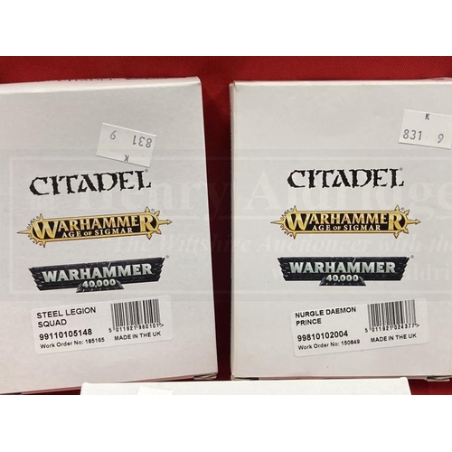 343 - Toys & Games: Warhammer construction kits, warriors. Citadel metal Steel Legion Squad ( 10 pieces), ... 