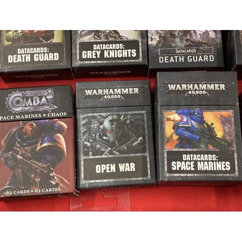 345 - Toys & Games: Warhammer Data Cards, fourteen sets, some unopened including Chaos Space Marines, Deat... 