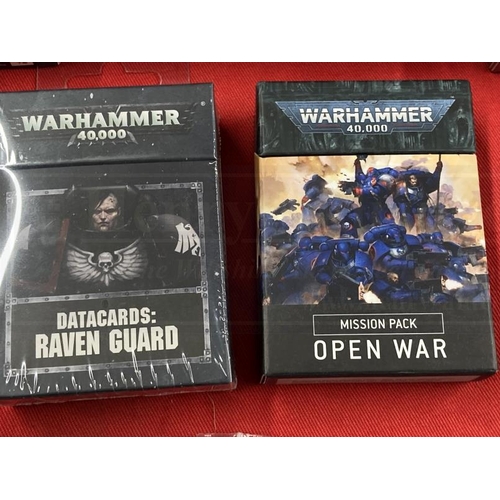 345 - Toys & Games: Warhammer Data Cards, fourteen sets, some unopened including Chaos Space Marines, Deat... 