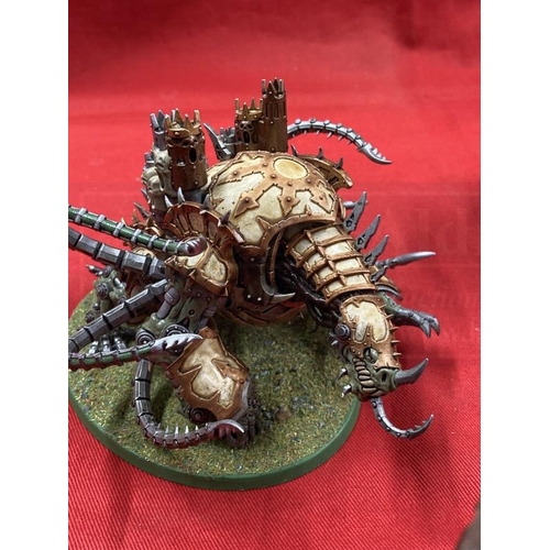 357 - Toys & Games: Warhammer Fantasy Wargames, large scale well painted Nurgle Daemons including a metal ... 