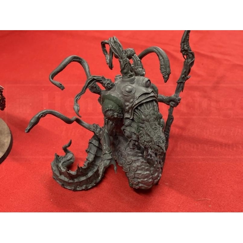 357 - Toys & Games: Warhammer Fantasy Wargames, large scale well painted Nurgle Daemons including a metal ... 