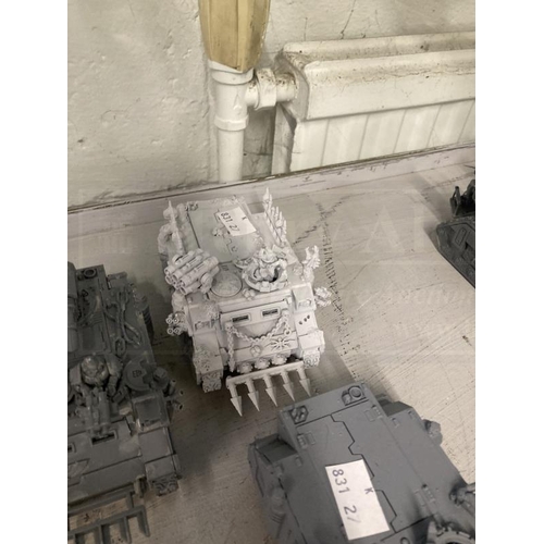 360 - Toys & Games: Warhammer Fantasy Wargames, armoured vehicle completed construction kits, unpainted. (... 