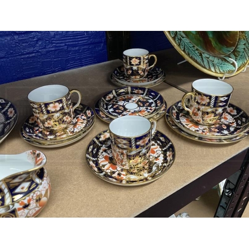 432 - Royal Crown Derby tea ware Imari pattern 2451, fifty-five pieces to include tea set, coffee set side... 