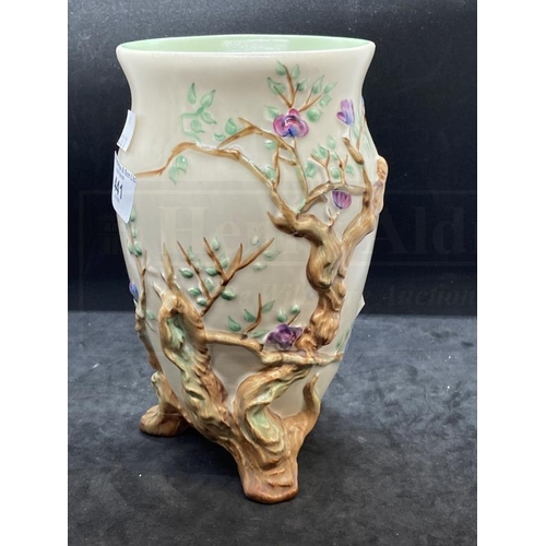 441 - Ceramics: Clarice Cliff cherry tree vase Style 990 1937-38 marked Newport Pottery, England signed Cl... 