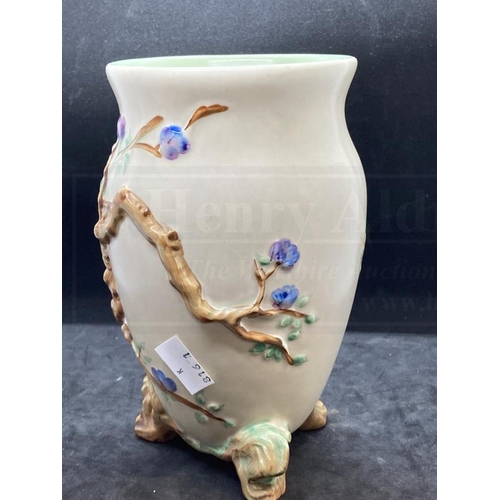 441 - Ceramics: Clarice Cliff cherry tree vase Style 990 1937-38 marked Newport Pottery, England signed Cl... 