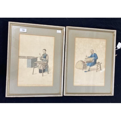 184 - John Dadley (1767-1817): Chinese subject prints with hand colouring published by W. Miller London 17... 