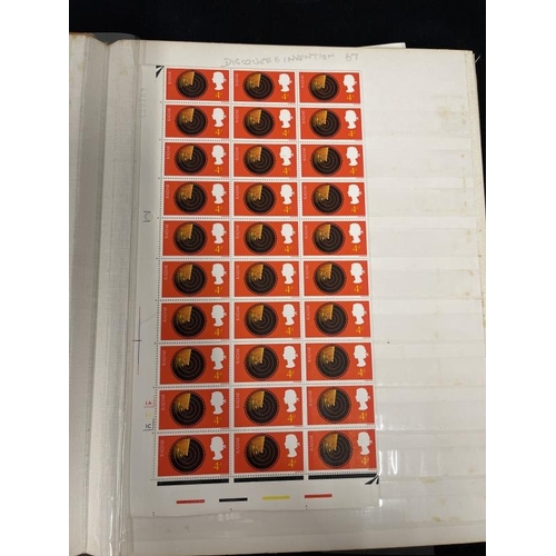 231 - Stamps: GB full sheets, half sheets and quarter sheets Queen Elizabeth 1950s-1960s including full SG... 