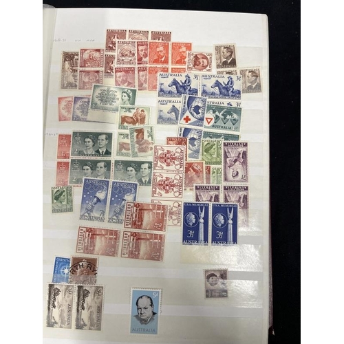 232 - Stamps: GB and Commonwealth stockbook of used and mint Commonwealth stamps to early Elizabeth II. Go... 