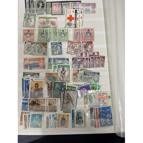 232 - Stamps: GB and Commonwealth stockbook of used and mint Commonwealth stamps to early Elizabeth II. Go... 