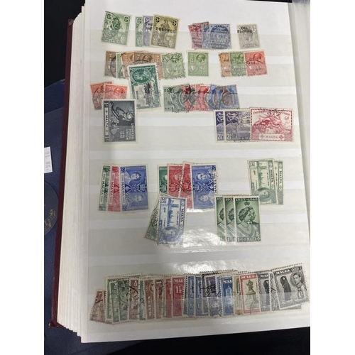 232 - Stamps: GB and Commonwealth stockbook of used and mint Commonwealth stamps to early Elizabeth II. Go... 