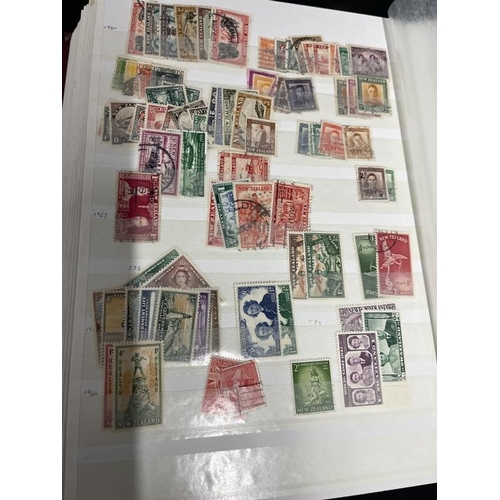 232 - Stamps: GB and Commonwealth stockbook of used and mint Commonwealth stamps to early Elizabeth II. Go... 