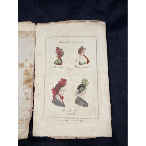 237 - Early Fashion: Extremely rare copy of Issue No 1 dated March 1798 of The Magazine of the Actually Pr... 