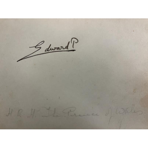 239 - World War One/Autographs: Extremely rare autograph book compiled by the receptionist at the Hotel Ma... 