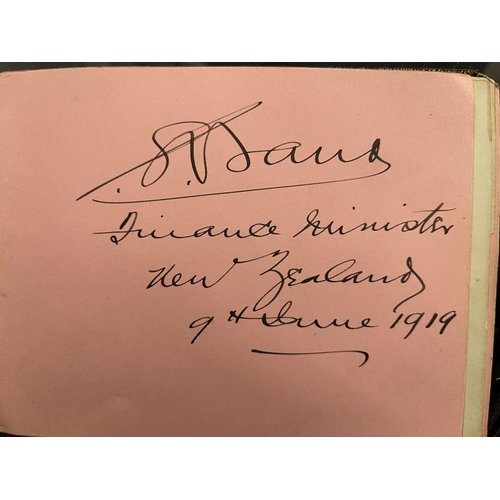 239 - World War One/Autographs: Extremely rare autograph book compiled by the receptionist at the Hotel Ma... 