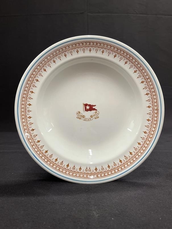 WHITE STAR LINE FirstClass Losol ware Stonier and Company soup bowl