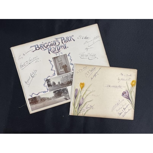 190 - AUTOGRAPHS: Edwardian album pages signed by Lord Pirrie chairman of Harland and Wolff and Margaret C... 