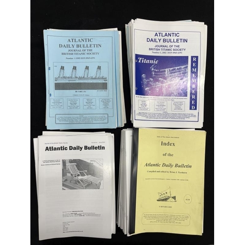 . TITANIC: A large collection of Atlantic Daily Bulletins, The Journal  of The British Titanic S