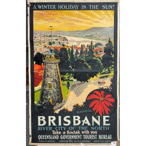 93 - TRAVEL POSTERS: Percival Albert (Percy) Trompf (1902-1964) Brisbane River City of the North. Circa 1... 