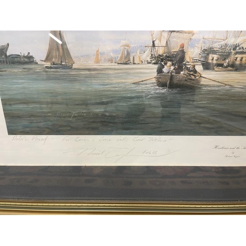 138 - 20th cent. Print, Robert Taylor signed maritime study 'Cutty Sark', framed and glazed. 21ins. x 14in... 