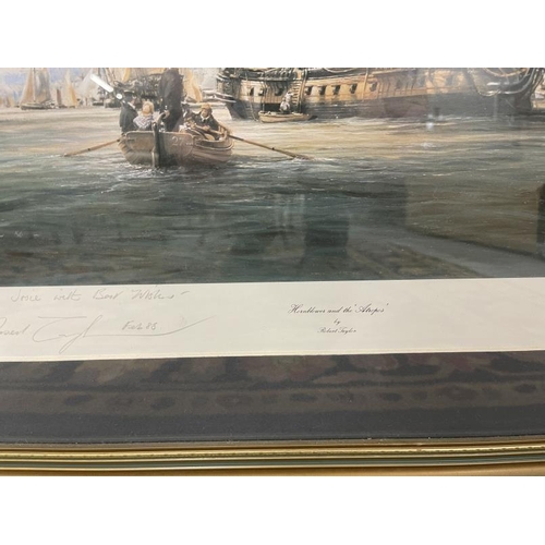 138 - 20th cent. Print, Robert Taylor signed maritime study 'Cutty Sark', framed and glazed. 21ins. x 14in... 