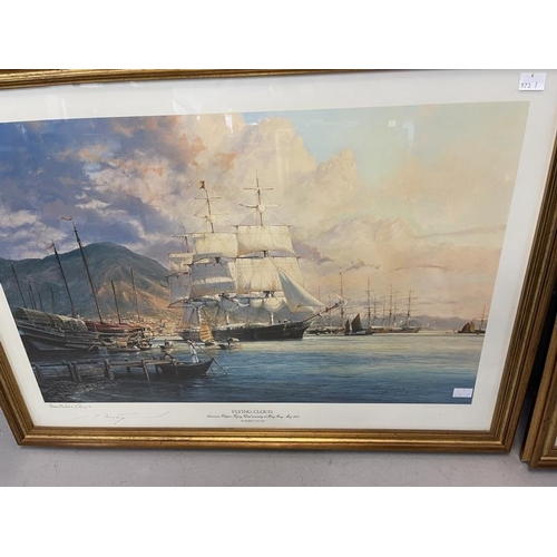 144 - 20th cent. Print, Robert Taylor signed maritime presentation copies - Flying Cloud and Spitfire Amer... 