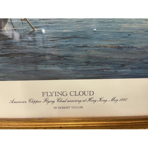 144 - 20th cent. Print, Robert Taylor signed maritime presentation copies - Flying Cloud and Spitfire Amer... 