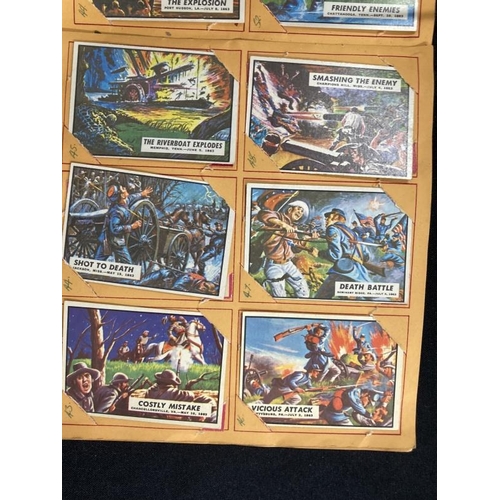 233 - Tradecards: A & B C Gum, full set of X88 Civil War News with the very rare No. 88, issued 1965, in p... 