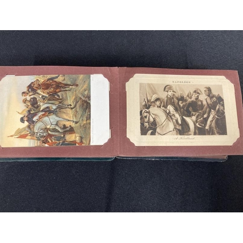 234 - Postcards: Concertina style postcard album containing one hundred cards depicting the life, loves an... 