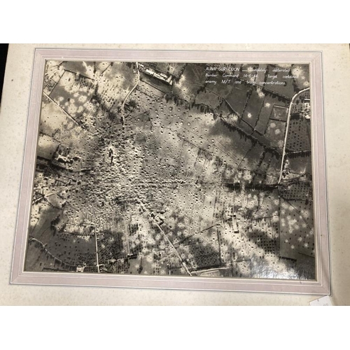 236 - Militaria/WWII: Two photographs depicting bombing raid damage. The first annotated fourth breaching ... 